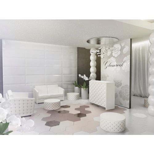 Парикмахерский комплект "Гламрок" белый