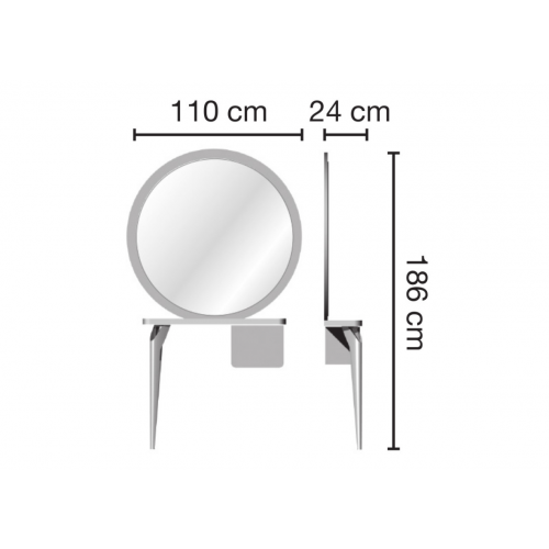 Зеркало парикмахерское "TONDO"